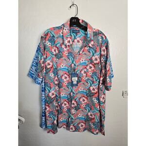 Caribbean Joe Lot of 2 buttonsize xl down shirts vacation wear